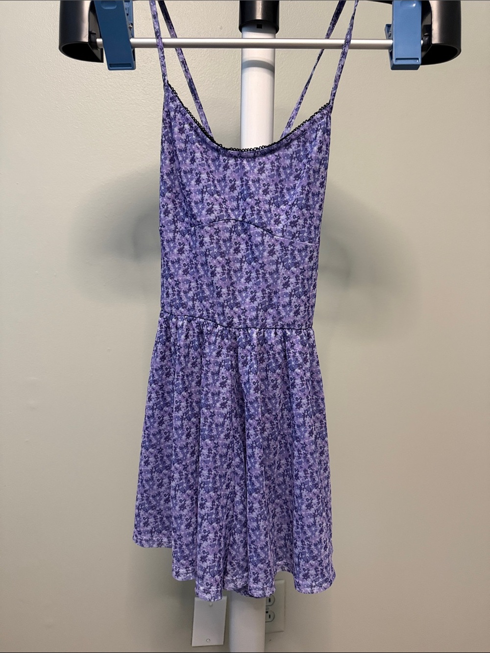 Urban Outfitters Purple Floral Slip Dress Romper